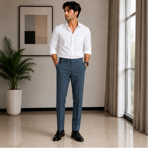 Daily Wear Formals — Slate Blue