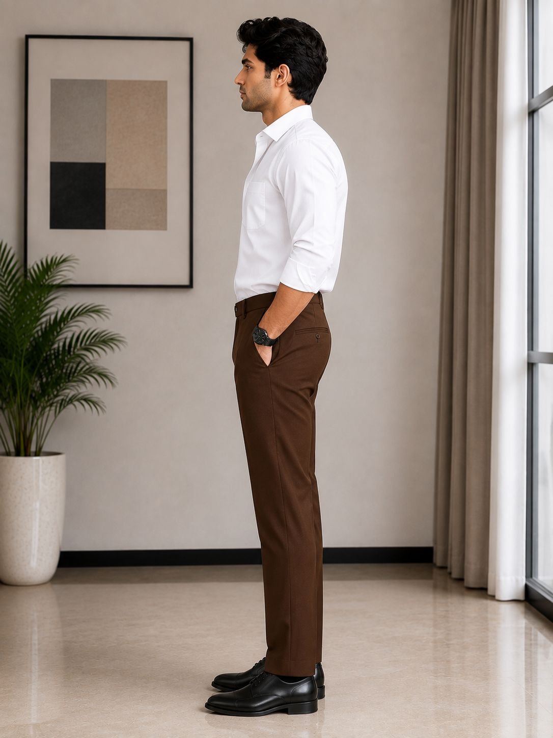 Daily Wear Formals — Maroon - Image 3