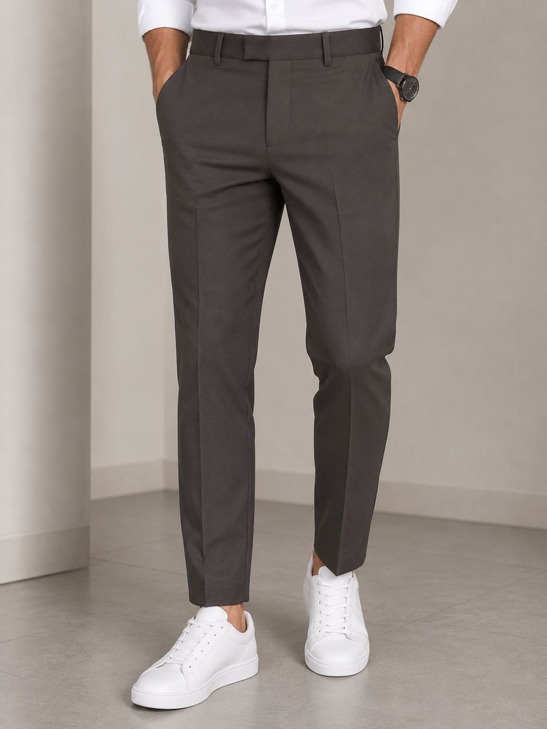 Premium Imported Fabric Formal Pant — Charcoal