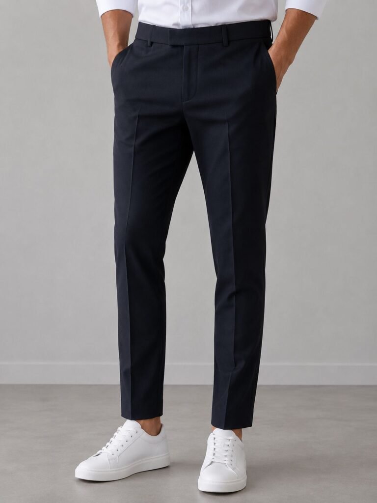 Premium Imported Fabric Formal Pant — Black