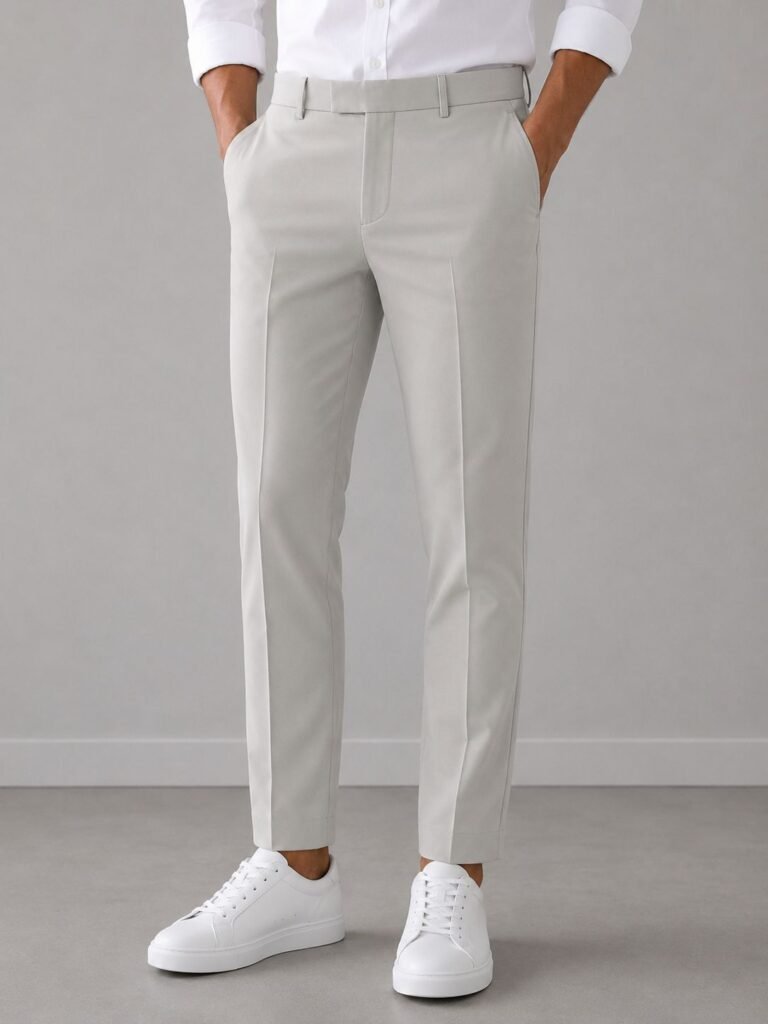 Premium Imported Fabric Formal Pant — Ivory