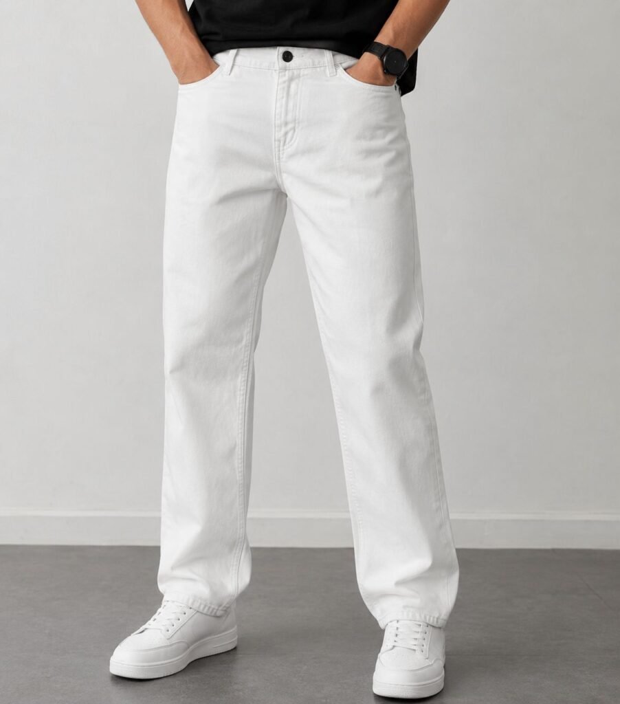White Mom Fit Jeans