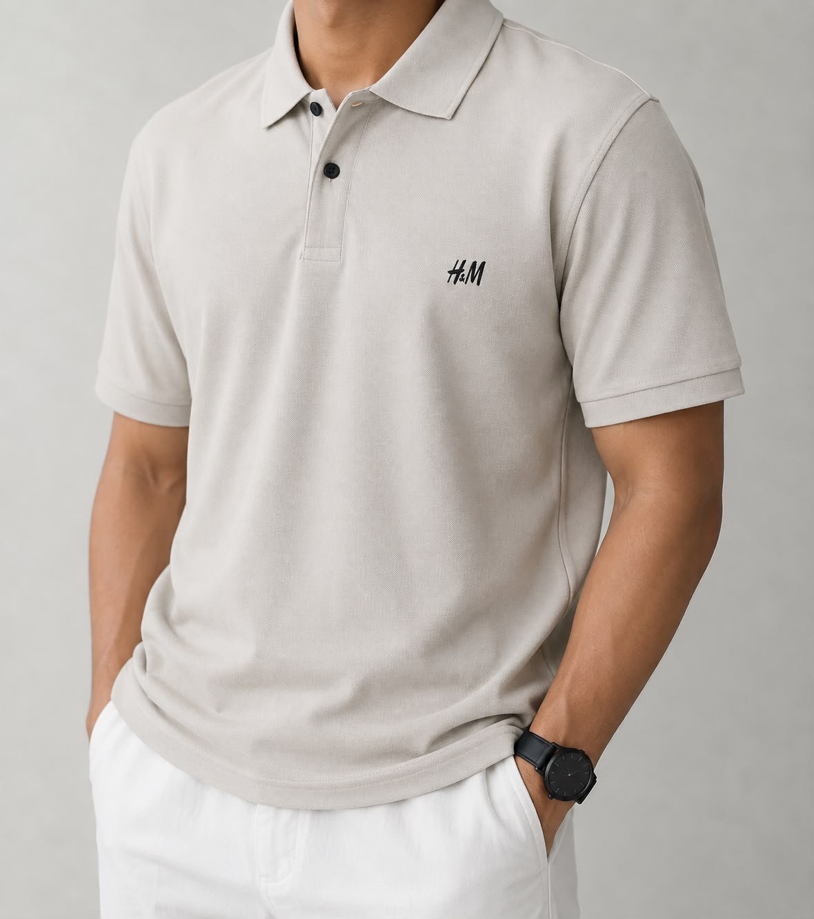 Mass Dotted Fabric T-Shirt — Cream