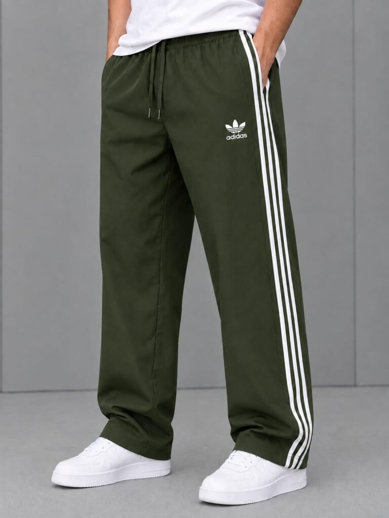 Baggy 3 Patti Track — Olive Green