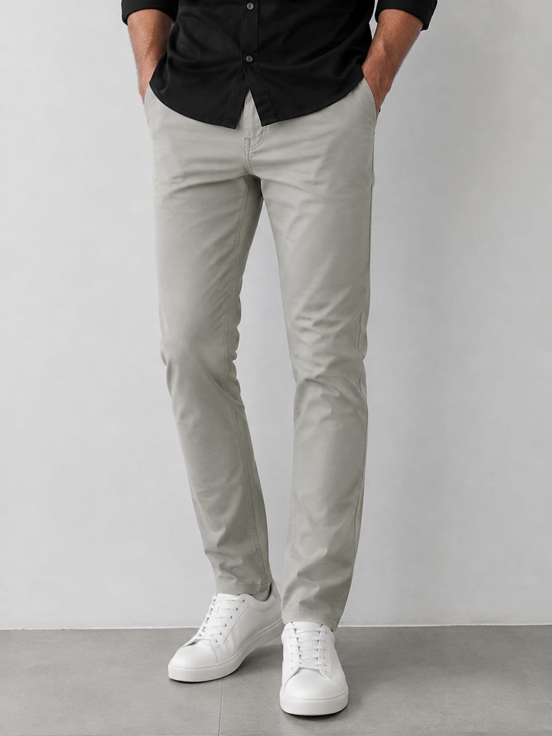 Cotton Pants — Stone Grey