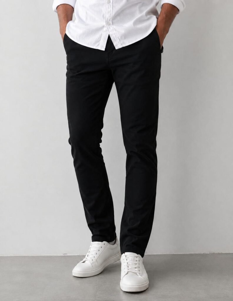 Cotton Pants — Black