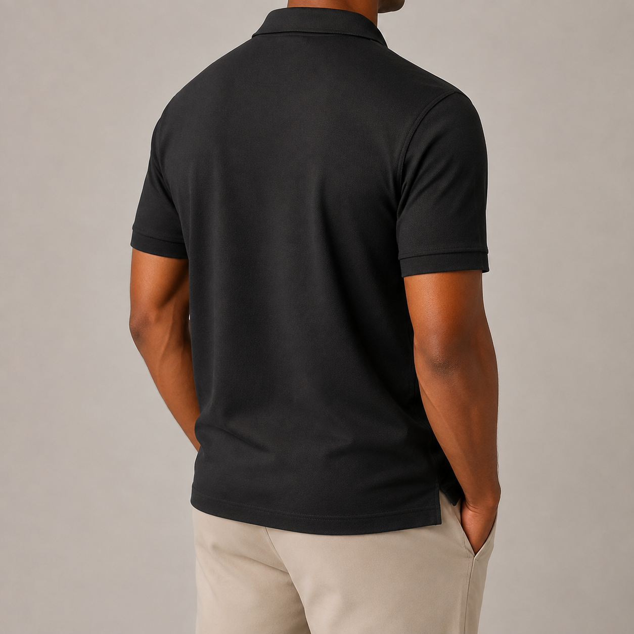 Mass Dotted Fabric T-Shirt — Black - Image 3