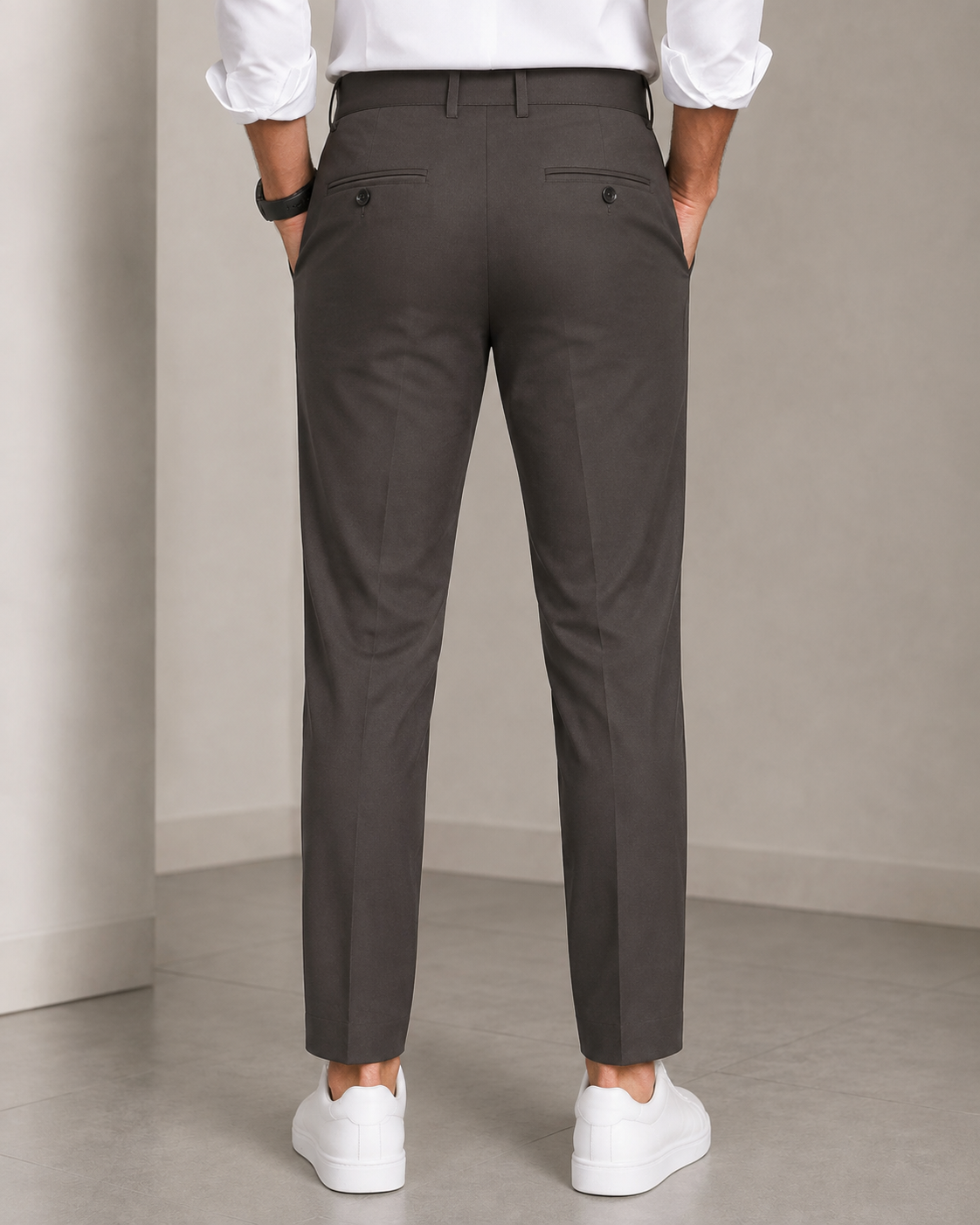 Premium Imported Fabric Formal Pant — Charcoal