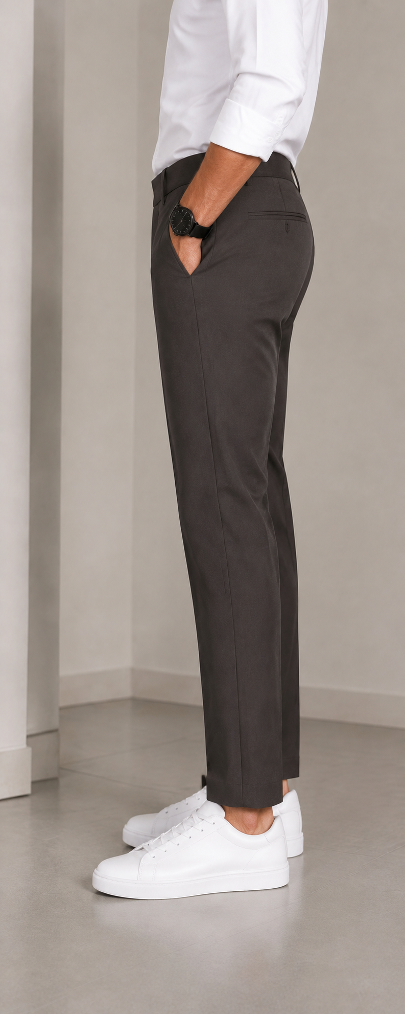 Premium Imported Fabric Formal Pant — Charcoal