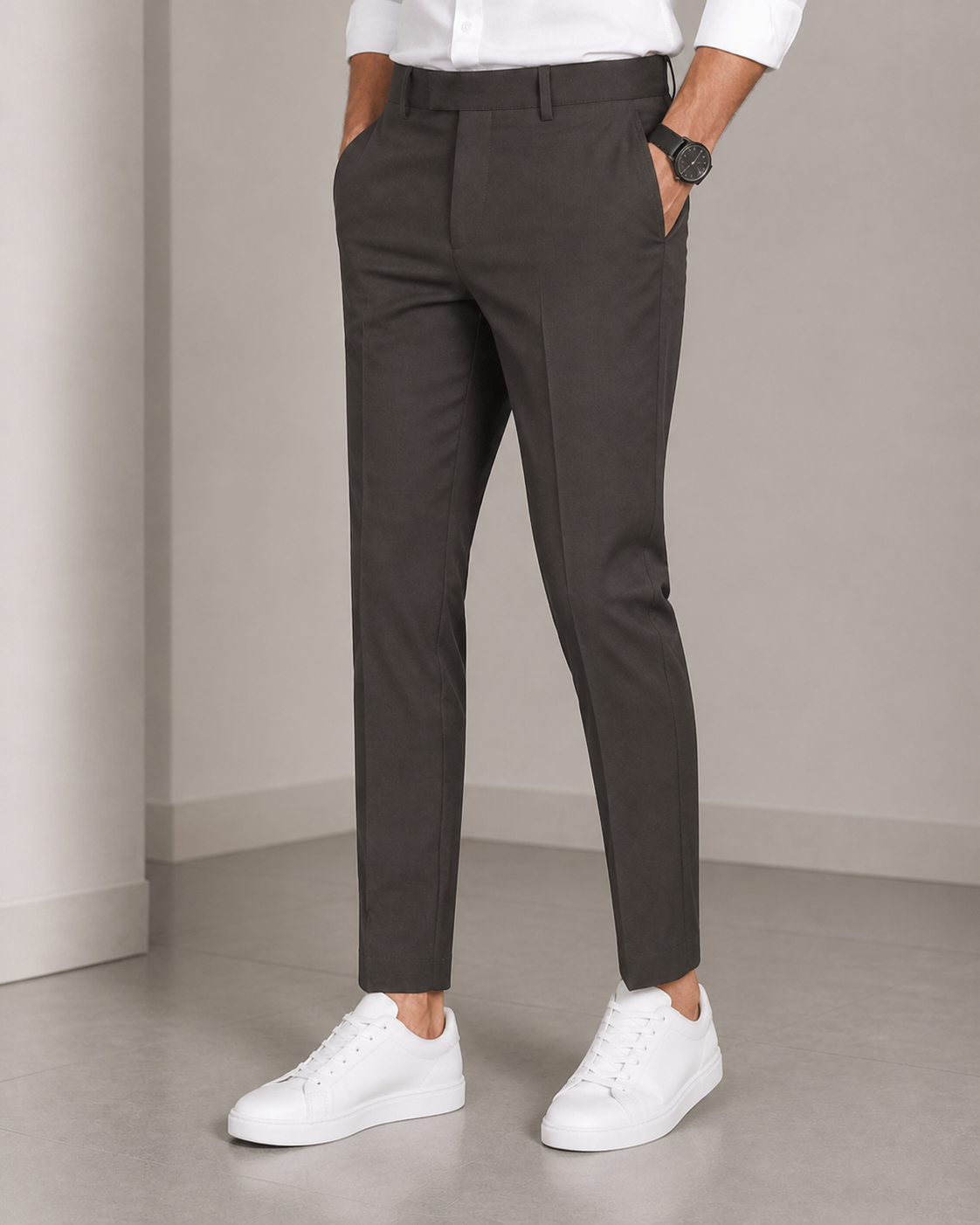 Premium Imported Fabric Formal Pant — Charcoal